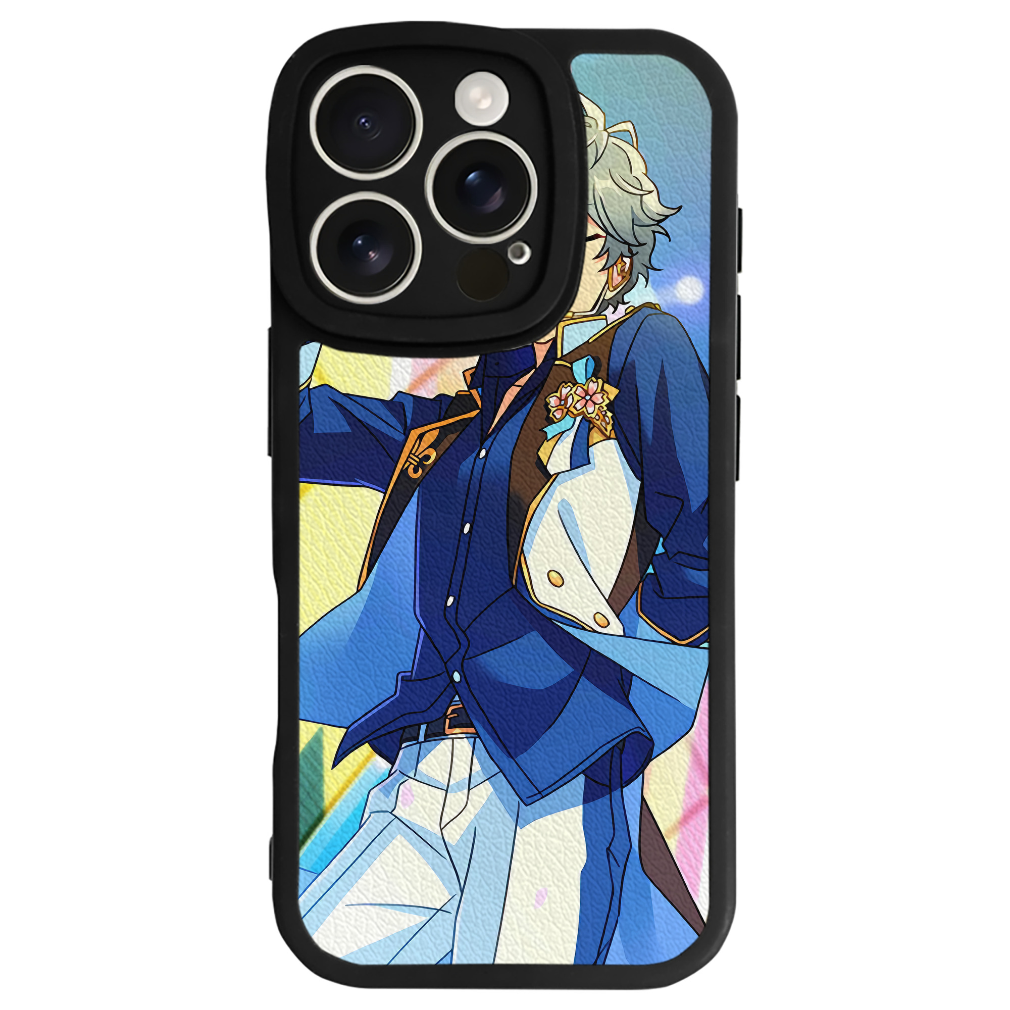（画像用） あんさんぶるスターズ! Ensemble Stars 【iPhone 16シリーズ対応】シリコンスマホケース（レザー調） 材質：シリコン